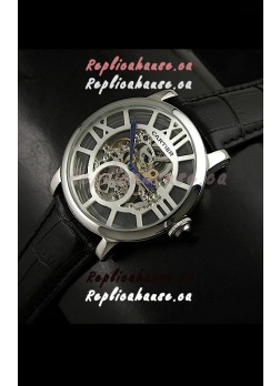 Cartier Ronde de Japanese Replica Watch in Skelton White Dial
