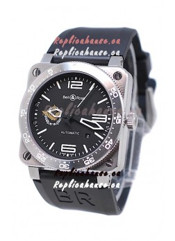 Bell and Ross BR 03 Type Aviation Brushed Steel Swiss Automatic Watch