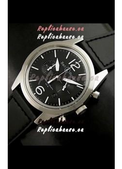 Bell and Ross BR126 Vintage Swiss Quartz Watch in Steel Case