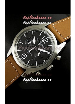 Bell and Ross BR126 Vintage Swiss Quartz Watch in Steel Case