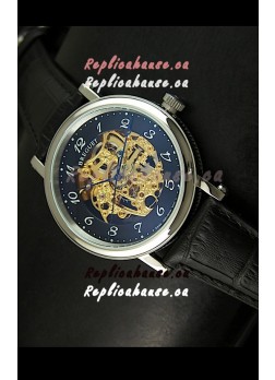 Breguet Classique Japanese Automatic Watch in Gold Skeleton Dial - Arabic Hour Numerals