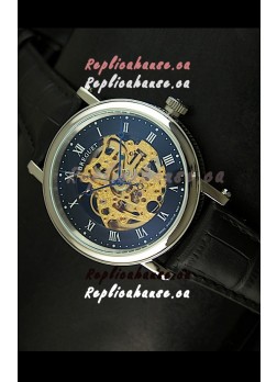 Breguet Classique Japanese Automatic Watch in Gold Skeleton Dial - Arabic Hour Numerals