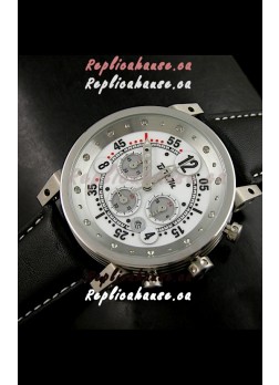 B.R.M.0011G6 Japanese Replica Quartz Watch in White Dial