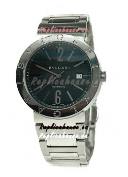 Bvlgari Automatic Swiss Replica Watch in Black Dial