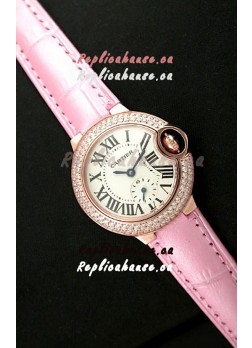 Cartier Swiss Ladies Replica Watch in Rose Gold Casing
