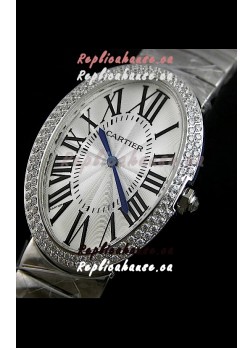 Cartier Ballon de Swiss Replica Watch in White Dial