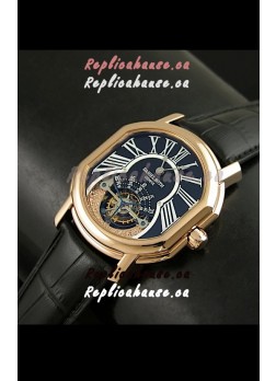 Daniel Roth Classic Tourbillon Swiss Watch in Black Strap