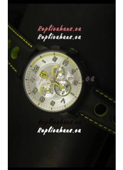 Scuderia Ferrari Heritage SF107 Chronograph Watch in Black Steel