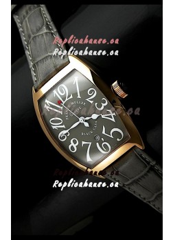 Franck Muller Geneve Casablanca Japanese Rose Gold Watch in Grey Dial