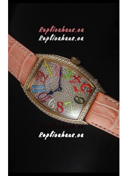 Franck Muller Master of Complications Casablanca Ladies Watch in Rose Gold Case 