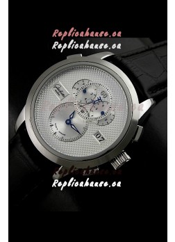 Glashuette ST. Steel Japanese Replica Watch in White Dial