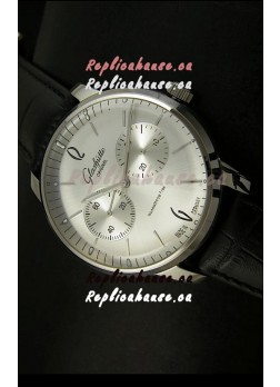 Glashuette Senator Japanese Replica Watch in Steel Dial