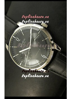 Glashuette Senator Japanese Replica Watch in Black Dial