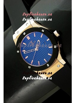 Hublot Fusion Bang in Rose Gold Casing with Black Carbon Dial