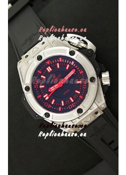 Hublot King Power Diver 4000m Swiss Replica Watch in Red Markers