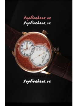 Jaquet Droz Grande Seconde Watch in Red Dial Rose Gold Case 