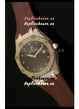 Audemars Piguet Royal Oak LADY Replica Watch in Pink Gold Casing