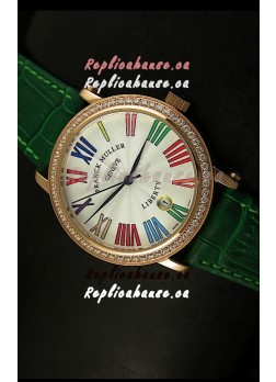 Franck Muller Master of Complications Liberty Japanese Watch in Green Strap