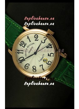 Franck Muller Master of Complications Liberty Japanese Watch in Green Strap