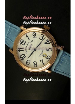 Franck Muller Master of Complications Liberty Japanese Watch Blue Strap