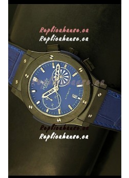 Hublot Classic Fusion Chrono Japanese Quartz Replica Watch in Blue Dial