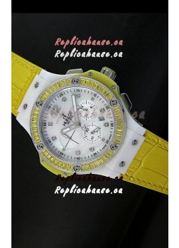 Hublot Big Bang 34MM Ladies Tutti Frutti Edition in Yellow Strap