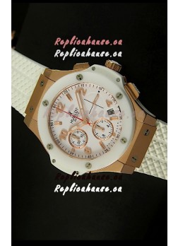 Hublot Big Bang Pink Gold Casing Swiss Watch 44MM - 1:1 Mirror Replica 
