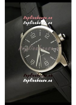Mont Blanc Timewalker Swiss Automatic Watch in Black Dial - Ultimate Mirror Replica
