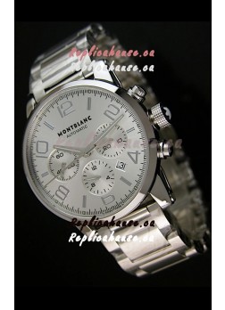 Mont Blanc Timewalker Ceramic Strap Inlays Watch in White - 1:1 Mirror Replica