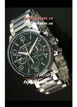 Mont Blanc Timewalker Ceramic Strap Inlays Watch in Black - 1:1 Mirror Replica