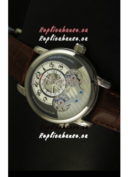 Mont Blanc Nicolas Riessec Stainless Steel Case in Grey Dial