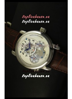 Mont Blanc Nicolas Riessec Stainless Steel Case in White Dial