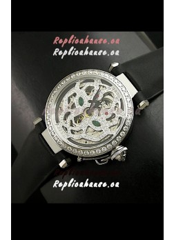 Cartier Pasha Ladies Replica Watch in Skelton Diamond Dial