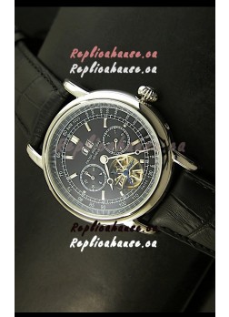 Patek Philippe Complications Tourbillon Japanese Replica Watch in Steel
