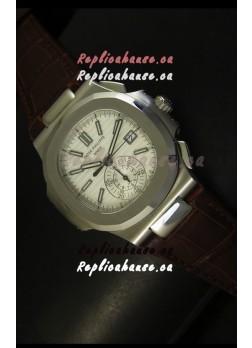 Patek Philippe Nautilus 5980 Brown Strap - 1:1 Ultimate Mirror Replica