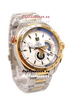 Tag Heuer Grand Carrera Calibre 36 Japanese Replica Two Tone Gold Watch