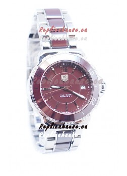 Tag Heuer Formula 1 Quartz Brown Ceramic Diamonds Bezel Watch