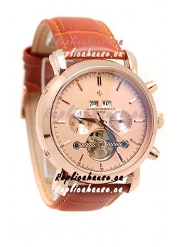Vacheron Constantin Malte Tourbillon Japanese Pink Gold Watch 