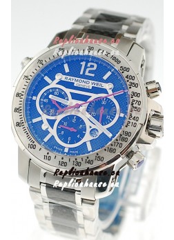 Raymond Weil Nabucco Exceptional Architectural Power Swiss Replica Watch in Blue Dial