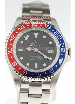 Rolex GMT Masters II 2011 Edition Replica Blue and Red Ceramic Bezel Watch