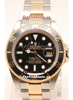 Rolex Submariner Two Tone Swiss Replica Watch Ceramic Bezel