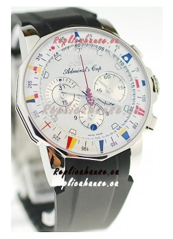 Corum Admirals Cup Chronograph Swiss Replica Watch in Rubber Strap