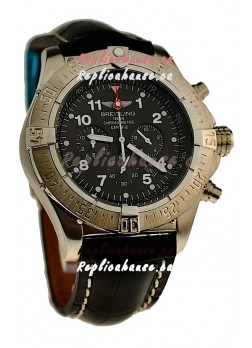 Breitling Chronograph Chronometre Japanese Watch in Black