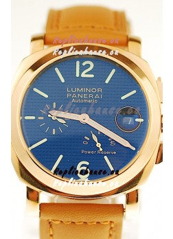 Panerai Luminor Marina Power Reserve Japanese Replica Gold Watch