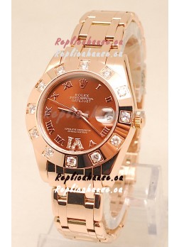 Rolex Datejust Rose Gold Japanese Replica Watch