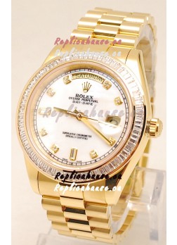 Rolex Day Date II Gold Japanese Replica Watch
