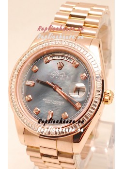 Rolex Day Date II Rose Gold Japanese Replica Watch
