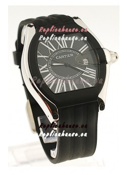 Cartier Roadster Japanese Replica Watch in Black