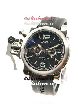 Graham Chronofighter Oversize Diver Japanese Replica Watch in Black Dial