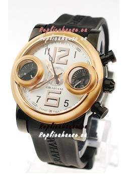 Graham Swordfish Japanese Replica Watch in White Dial